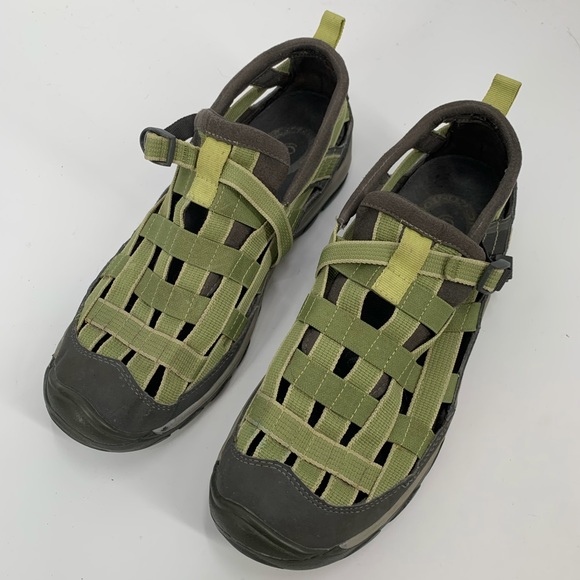 CHACO Paradox Shoe Woven Green Hiking Outdoor 10 - Picture 2 of 9